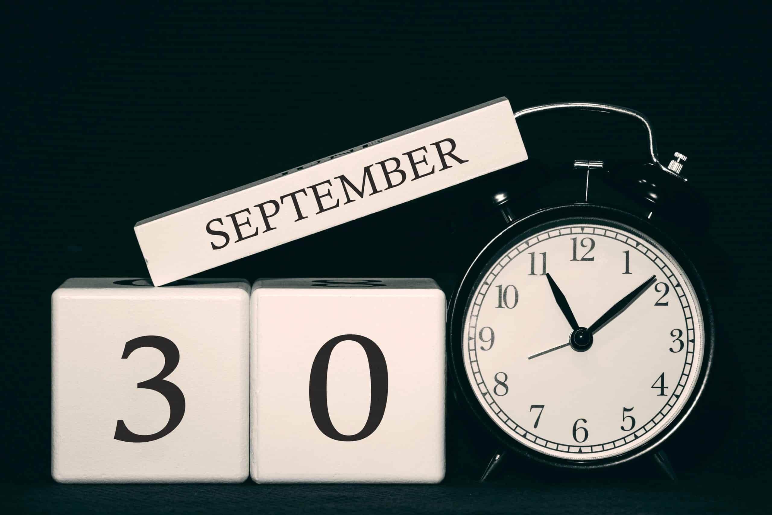 september 30 and alarm clock